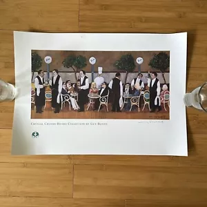 Seltenes KERL BUFFET handsigniertes Hawaii Kristall Kreuzfahrten Bistro Sammlung Poster - Bild 1 von 9