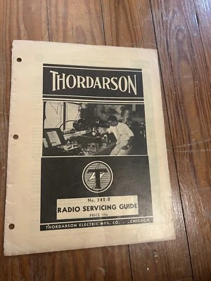 Thordarson Radio Servicing Guide Chicago, No. 342-B - Image 1 of 4