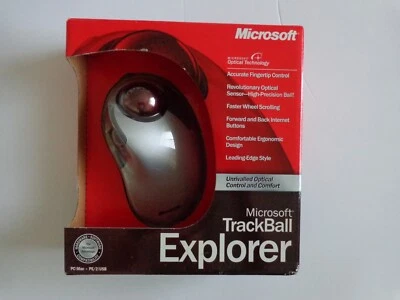 Microsoft Trackball Explorer Mouse D68-00007 - Image 1 of 4