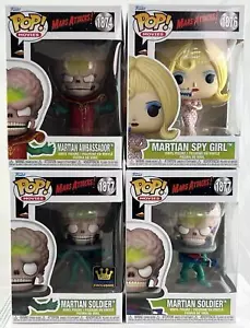 Funko Pop! Figuras de vinilo Mars Attacks Martians (juego completo de 4) - NUEVO - Imagen 1 de 6