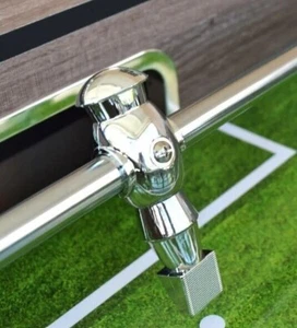 NEW Premium Replacement Foosball Man Silver 5/8" Rod Size SINGLE PLAYER Not Bal - Picture 1 of 2