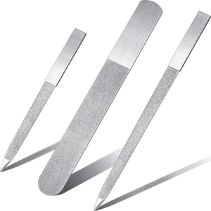 Mudder 3 Stück Diamant Nagelfeilen Edelstahl doppelseitig Metallnagel Buffer - Bild 1 von 12