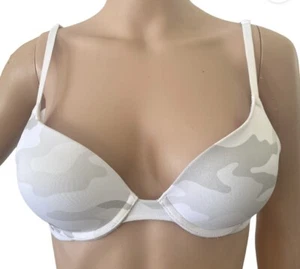 PINK Victorias Secret Wear Everywhere Push Up Bra Sz 32B Camo Print - Picture 1 of 5