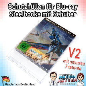 Schutzhüllen Blu-Ray Steelbook mit Schuber Karton V2 0,35 mm Protectors - Afbeelding 1 van 18