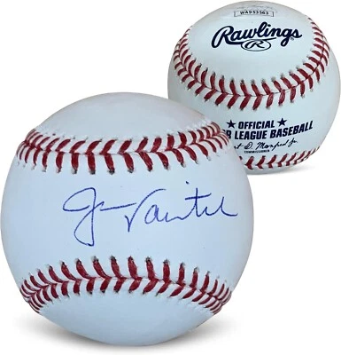 Jason Varitek Autographed MLB Signed Baseball JSA COA With UV Display Case - Image 1 of 3