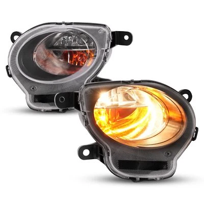 New Turn Signal Parking Lights For Fiat 500 12-17 Clear Lens Front Right + Left - Image 1 of 4