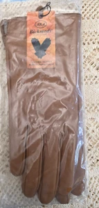New Bickmods Ladies Leather Gloves size 8 Classic Solid Color Soft Knit Lining - Picture 1 of 5