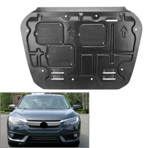 Under Engine Splash Shield Guard Mudguard Fit Honda Civic 2016-2020 Balck - Picture 1 of 12