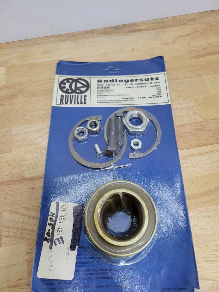 Cojinete de rueda Ruville para Audi 4000 80 90 cupé Fox NUEVO Hecho en Alemania Foto 1 de 3