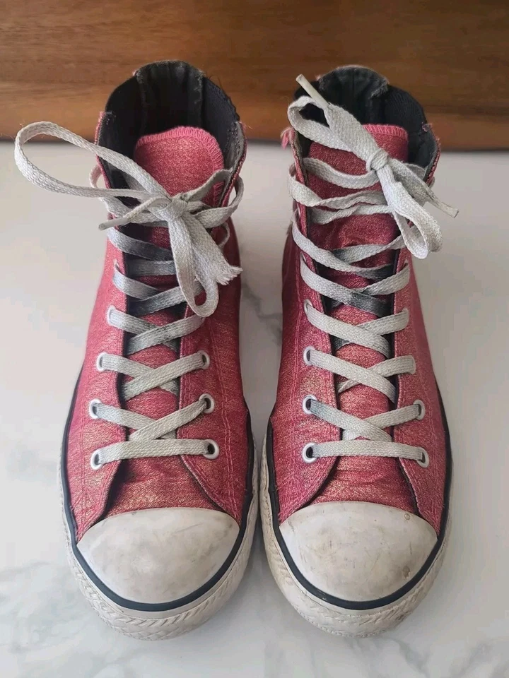 Pink Converse All Star Chuck Taylor Sneakers Shoes Size 5 Junior - Image 1 of 4
