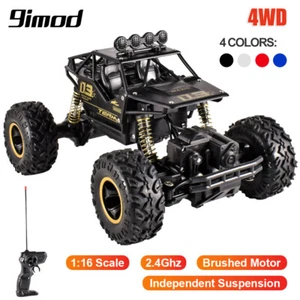 RC 1:16 4WD Off-Road Led Lights 2.4G Radio Remote Control RTR RC Cars Truck Toys - Picture 1 of 29