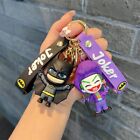 DC Suicide Squad Joker 3D Silikon Schlüsselanhänger Schlüsselanhänger Ring Anhänger Spiel Neu