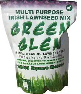 Grass Seed, Lawn Seed GREEN GLEN Seed Mix for fast growing hardy grass and lawns - Picture 1 of 61