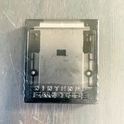 "Official" Genuine Nintendo Game Cube Memory Card 59 Clear Black DOL-008 - Image 1 of 4
