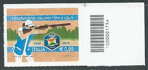 2016 ITALIEN BARCODE 1000001754 FLUGSCHIESSEN POSTFRISCH ** - ED-2 - Bild 1 von 1