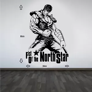 Pegatina/calcomanía de arte de pared manga cool Fist of the North Star Hokuto no Ken - Imagen 1 de 5