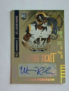 2014 Panini Contenders Marcus Roberson St. Louis Rams Florida 006/199 - Auto - Picture 1 of 1