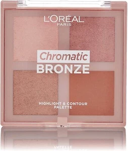 L'OREAL Chromatic Bronze Highlight & Contour Palette, - Picture 1 of 9
