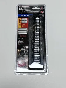Juego de enchufes de bajo perfil Powerbuilt 9 piezas SAE - Imagen 1 de 3