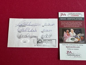 Rickey Henderson, "Autographed" (JSA) Notarized Cut (Scarce / Vintage) A's - Picture 1 of 1