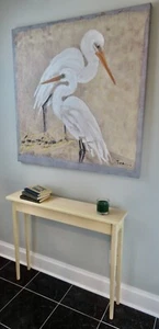 36" Unfinished Narrow Tapered Leg Wall, Foyer, Sofa , Console, Hall Table - Picture 1 of 3