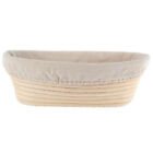 2 Pcs Natural Rattan Round Fermentation Basket Dough Proofing  W/ Cloth Covers