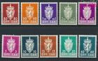Briefmarken Norwegen 1969 Mi D68y-D85y (kompl.Ausg.) (10 Werte) postfrisch(93493