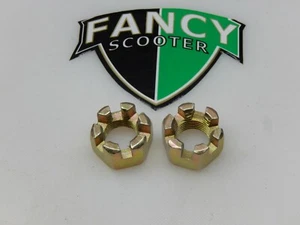 2 OF ATV CASTLE NUT M16 FINE THREAD - Foto 1 di 1