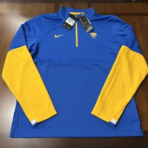 NWT Pitt Panthers Quarter Zip Jacket By Nike Pittsburgh Football “On Field” Med. - Picture 1 of 9