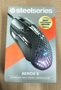 SteelSeries Aerox 5 Mouse ergonomic right-handed optical 9 buttons 62401 - Picture 1 of 3