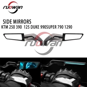 For DUKE 125 200 250 390 690 790 Mirror Stealth Winglets rotatable adjustable - Picture 1 of 7