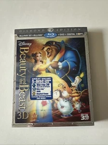 Beauty and the Beast 3D Diamond 5 Disc Set Lot! Bluray DVD & Digital - Picture 1 of 4