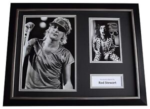Rod Stewart Signed Framed Photo Autograph 16x12 display Music AFTAL COA