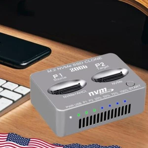 Dual-Bay External Hard Disk Box M/B M Key M.2 SSD Enclosure for M2 SSD M Key SSD - Afbeelding 1 van 12