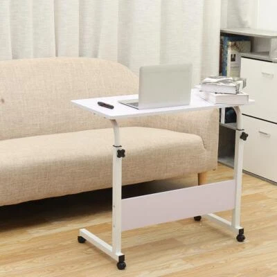 Desk Laptop Cart Rolling Computer Table Notebook Stand Tray Adjustable w/ Wheel - Image 1 of 4