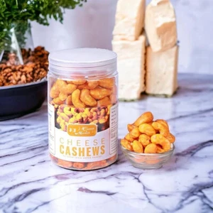 Anacardos Masala con sabor a queso, paquete de 1 bocadillo Kaju crujiente (250 gramos) - Imagen 1 de 7