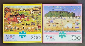 2 CHARLES WYSOCKI 300 Piece Puzzles BLACKBIRDS ROOST AT MILL CREEK & NANTUCKET