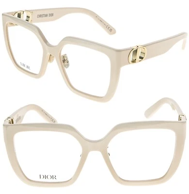 CHRISTIAN DIOR MONTAIGNE S1F Ivory 55mm Optical Eyeglasses 30MONTAIGNEO CD50090F - Image 1 of 4