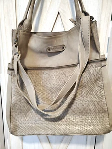 Bolso de Mano Baldini Cuero Patrón Ladrillo - Precioso Cuero Suave Hecho en ITALIA - Imagen 1 de 22