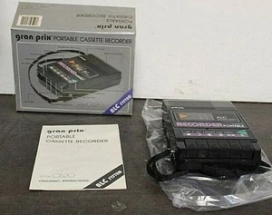 Vintage GRAN PRIX Portable Cassette Recorder C620 in original box 1980s rare - Picture 1 of 5