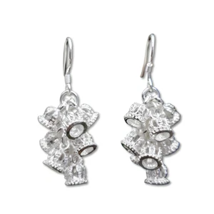 Bell Earrings Chandler Large 925 Sterling Silver Christmas Jewellery & Boxed - Picture 1 of 9