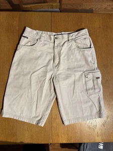 FUBU The Collection Shorts 40 Khaki Carpenter Utility Y2K Streetwear Hip Hop - Picture 1 of 14
