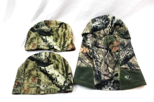 Lot of 3 Beanies & Balaclava Masks Hood Mossy Oak Hunting Calls Gear Duck Elk - Picture 1 of 3