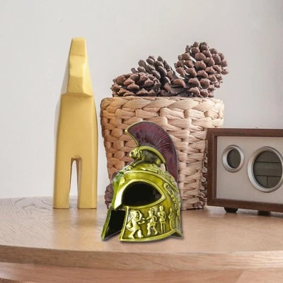 Capacete Samurai Modelo Vintage Cavaleiro Larp Capacete Lembrança Turista Medieval - Imagem 1 de 2