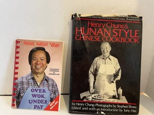 Lot of 2 Chinese Cookbooks Wok with Yan & Henry Chung’s Hunan Style Chinese Cook - Picture 1 of 5