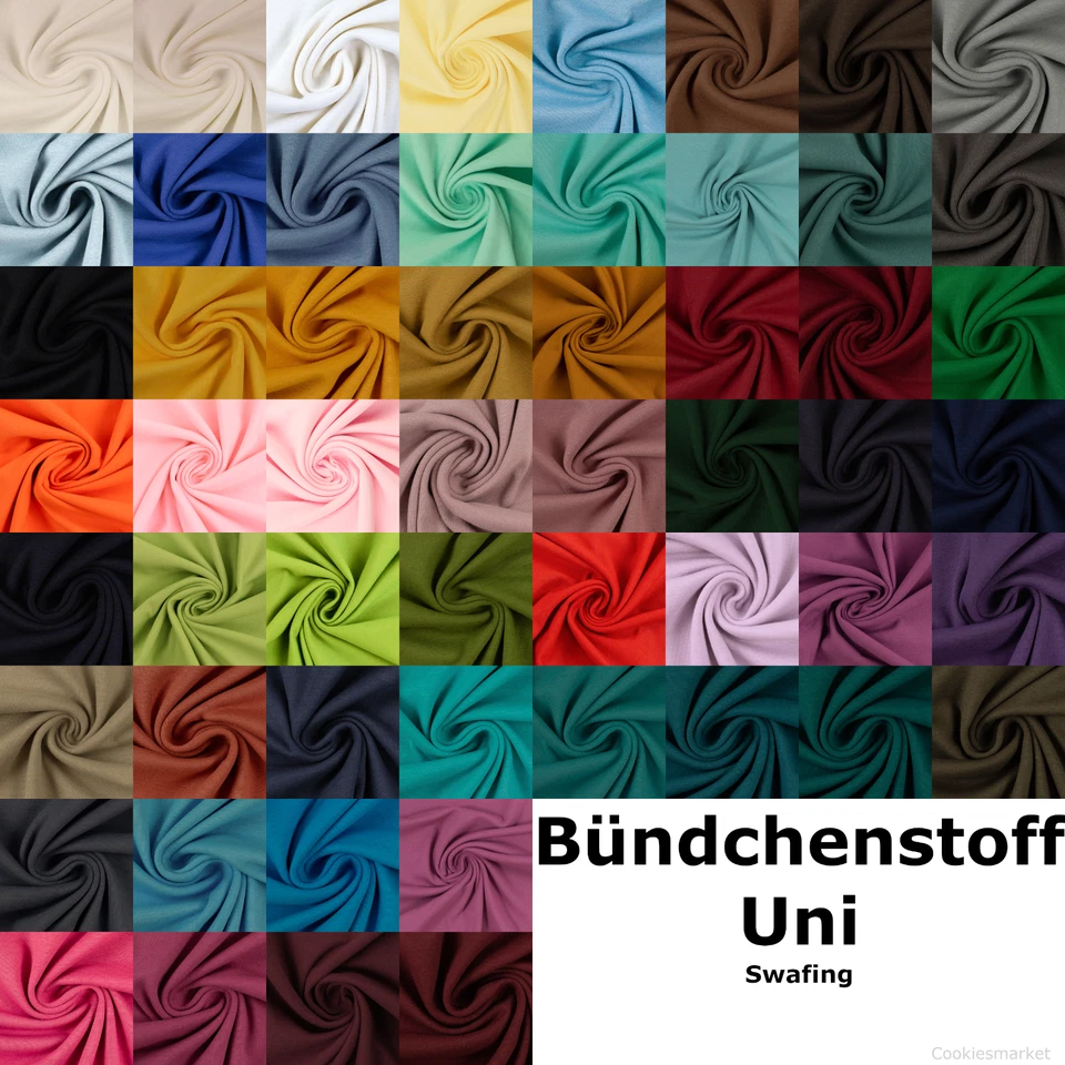 Jersey Bündchen / Schlauchware REDUZIERT Swafing Uni ab 25 cm  ÖkoTex 100 - Bild 1 von 1