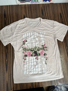Camiseta Top Guns N Roses Rosa Polvo Gráfico Mujer Grande Usada - Imagen 1 de 6