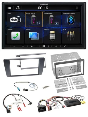 Alpine Bluetooth 2DIN Lenkrad DAB USB Autoradio für Skoda Octavia 09-13 Scout ak - Bild 1 von 4