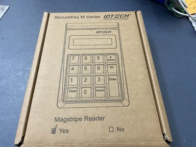 IDTECH Secure Key Card Reader M130 w/ Magstripe Reader IDKE-534833BE USB - Image 1 of 2