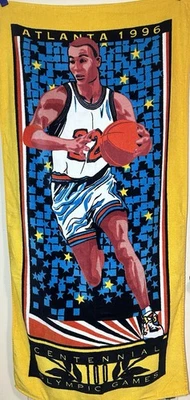 Toalla de playa vintage de los Juegos Olímpicos de Atlanta Juegos del Centenario 1996 Foto 1 de 3